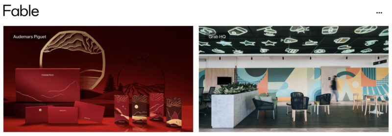 Fable Design - Best known for its art direction, copywriting, creative direction, and motion graphics.